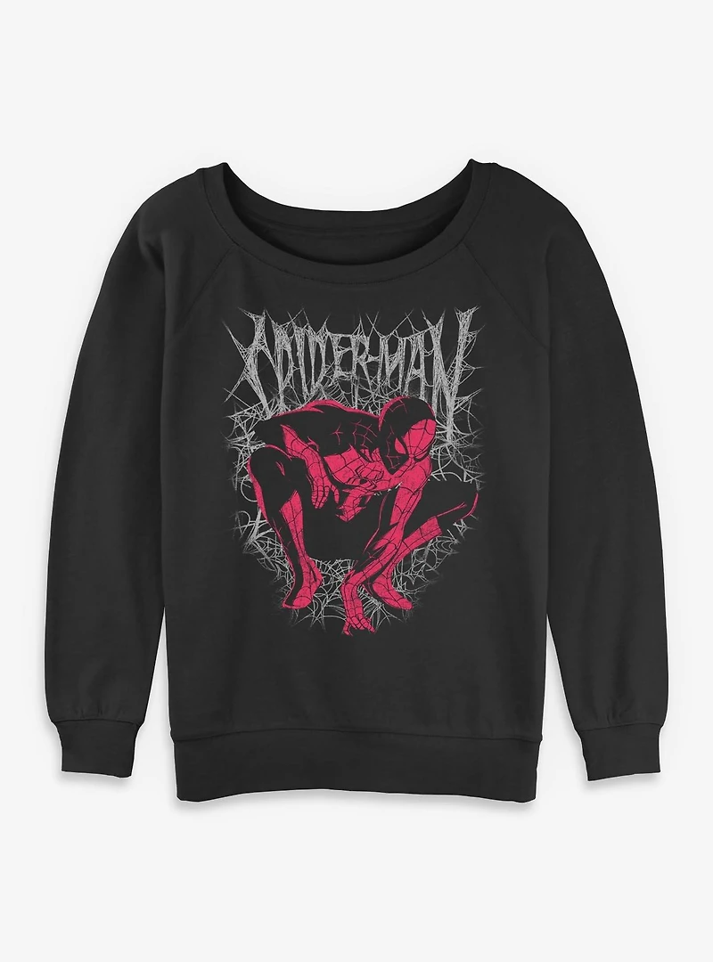 Marvel Spider-Man: Brand New Day Spider The Shadows Womens Slouchy Sweatshirt Box Lunch Exclusives