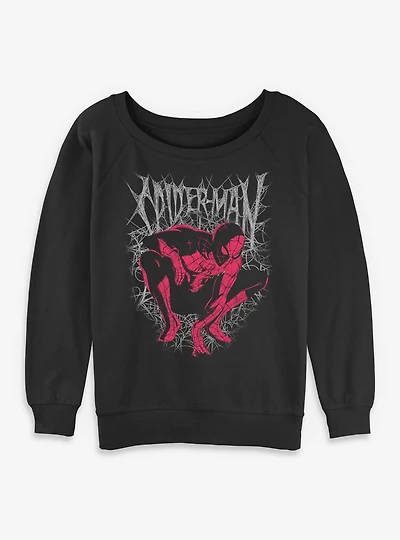 Marvel Spider-Man: Brand New Day Spider The Shadows Womens Slouchy Sweatshirt Box Lunch Exclusives