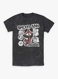 Marvel Spider-Man: Brand New Day  Great Power Responsibility Mineral Wash T-Shirt Box Lunch Exclusives