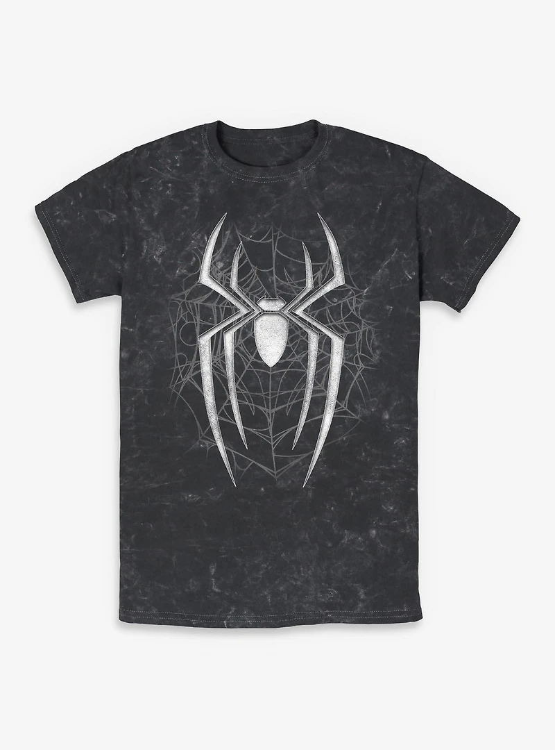 Marvel Spider-Man: Brand New Day Dark Spiderweb Mineral Wash T-Shirt Box Lunch Exclusives