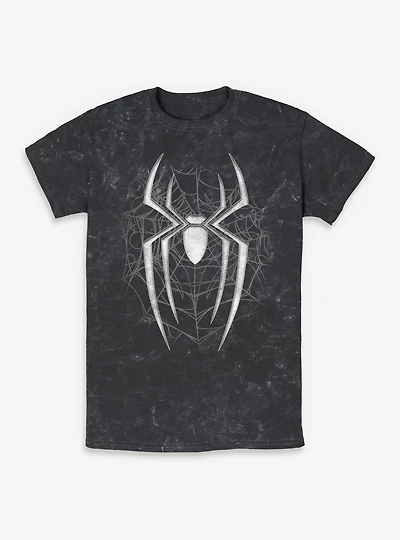 Marvel Spider-Man: Brand New Day Dark Spiderweb Mineral Wash T-Shirt Box Lunch Exclusives
