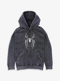 Marvel Spider-Man: Brand New Day Dark Spiderweb Mineral Wash Hoodie Box Lunch Exclusives