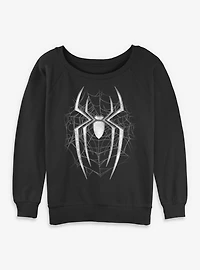Marvel Spider-Man: Brand New Day  Dark Spiderweb Womens Slouchy Sweatshirt Box Lunch Exclusives