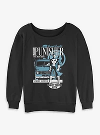 Marvel Punisher  Van Delivery Womens Slouchy Sweatshirt Box Lunch Exclusives