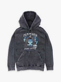 Marvel Punisher  Punishing Chrome Mineral Wash Hoodie Box Lunch Exclusives