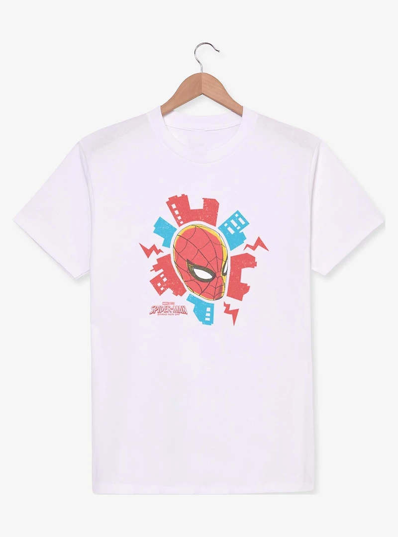 Marvel Spider-Man: Brand New Day City And Head T-Shirt