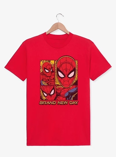 Marvel Spider-Man: Brand New Day Panels T-Shirt
