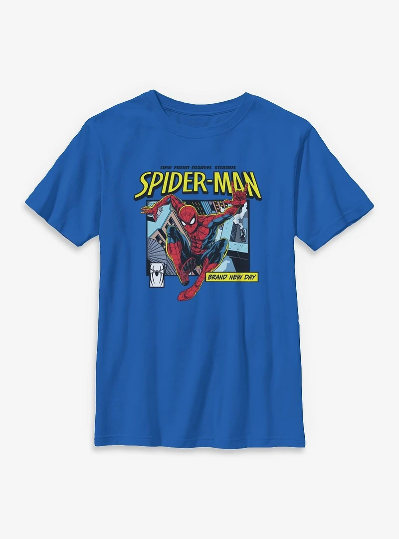 Marvel Spider-Man: Brand New Day Spiderman Panel Youth T-Shirt
