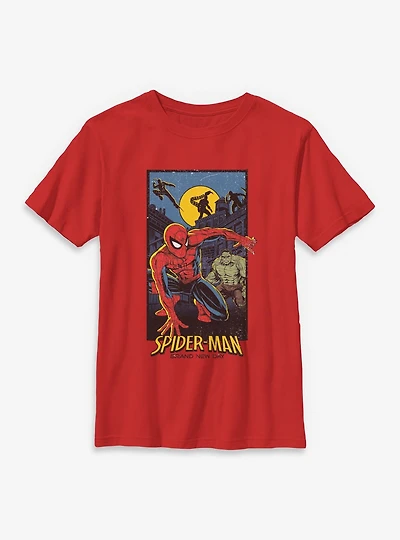 Marvel Spider-Man: Brand New Day Heroes and Villains Youth T-Shirt