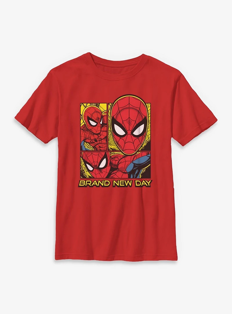 Marvel Spider-Man: Brand New Day Panels Youth T-Shirt