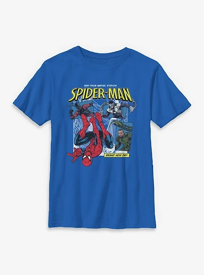 Marvel Spider-Man: Brand New Day Poster Panels Youth T-Shirt
