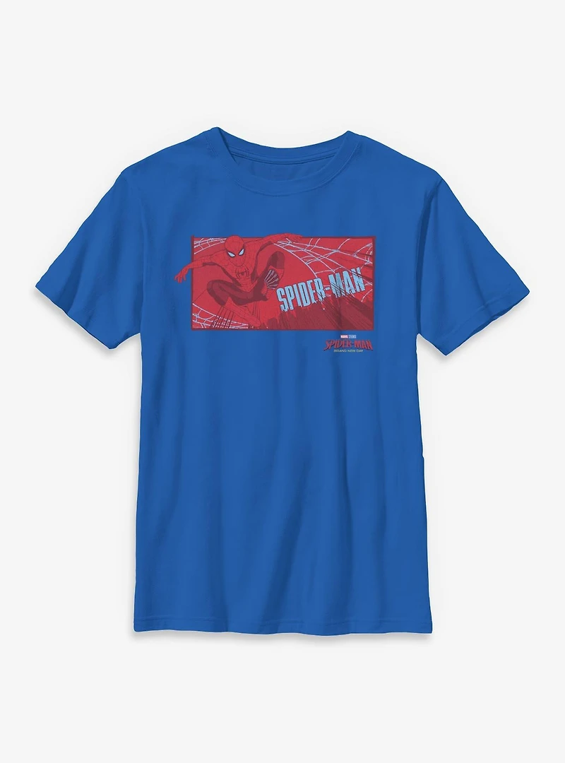 Marvel Spider-Man: Brand New Day Spiderman Comic Panel Youth T-Shirt