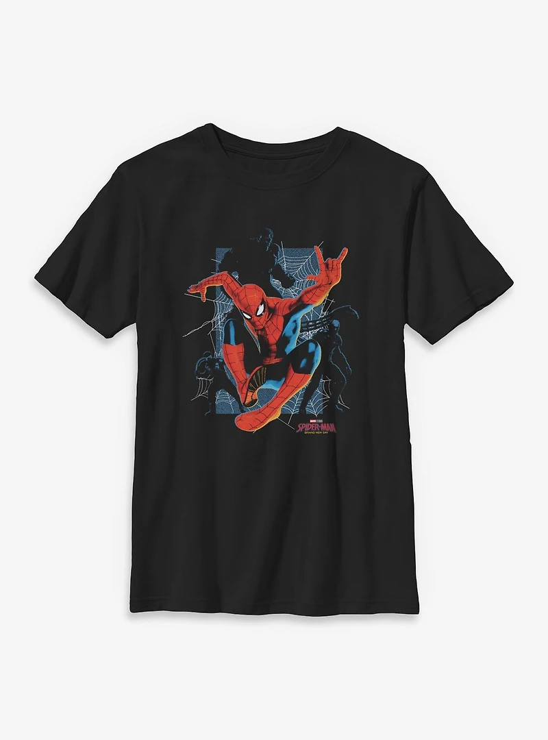 Marvel Spider-Man: Brand New Day Spiderman And Villians Silhouettes Youth T-Shirt