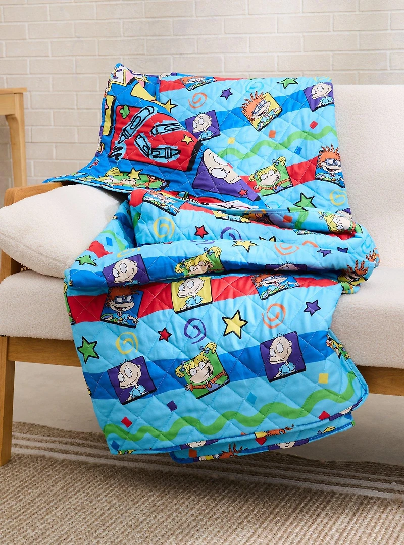 Rugrats Reversible Retro Quilted Blanket — BoxLunch Exclusive