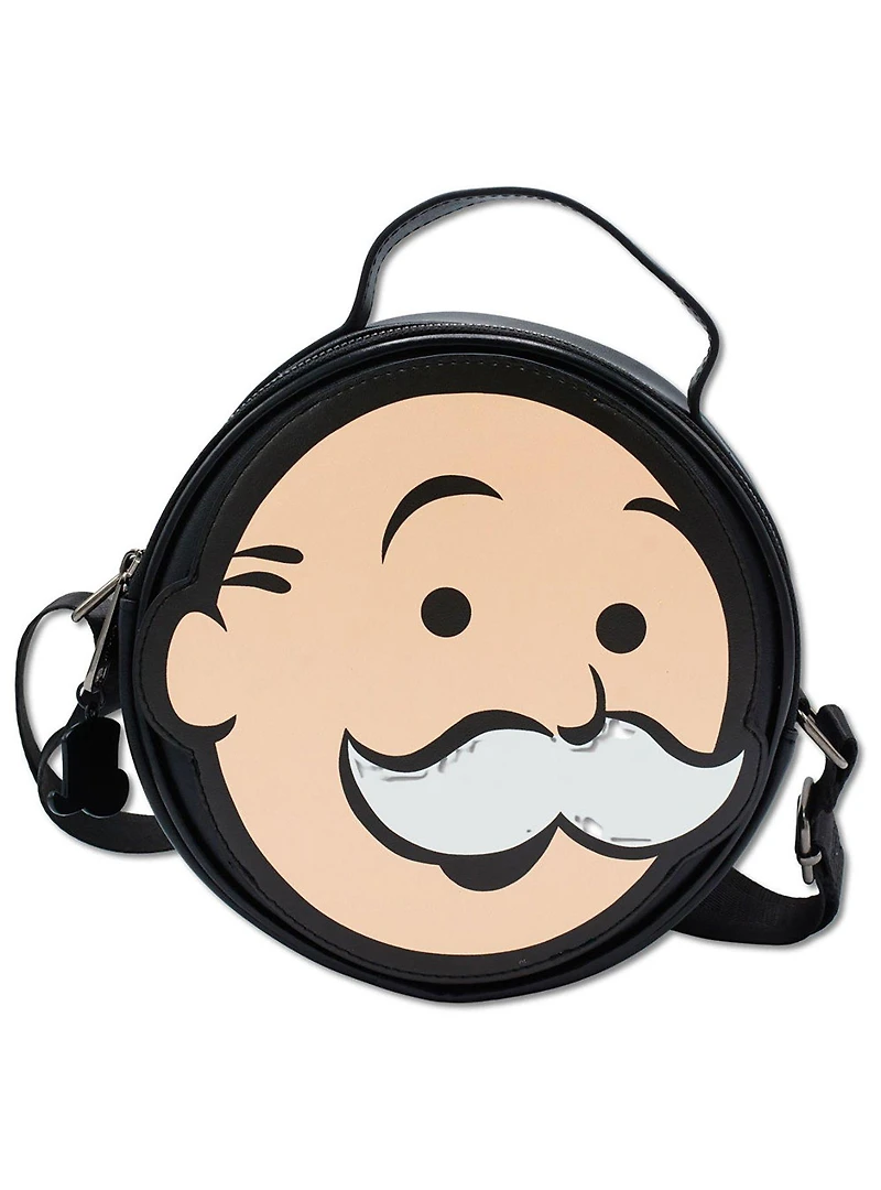 Monopoly Mr. Monopoly Round Crossbody Bag
