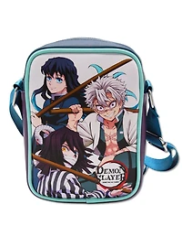 Demon Slayer Character Group Pose and Logo Crossbody Bag
