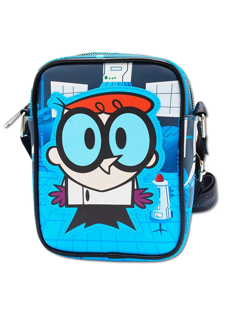 Dexter's Laboratory Pose and Quote Crossbody Bag