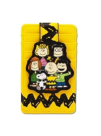 Peanuts Seven Character Group Pose ID Card Holder Wallet