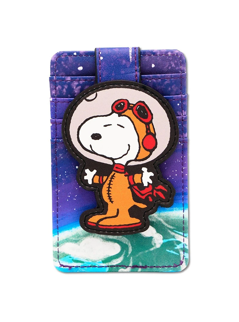 Peanuts Astronaut Snoopy Pose ID Card Holder Wallet