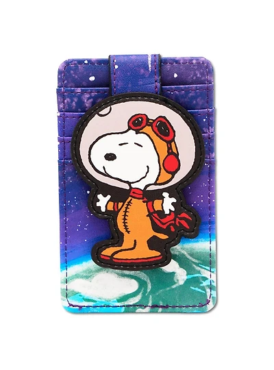 Peanuts Astronaut Snoopy Pose ID Card Holder Wallet