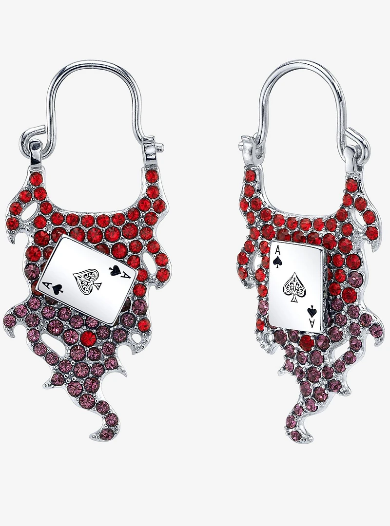 Marvel X Rocklove X-Men Gambit Spinning Card Earrings