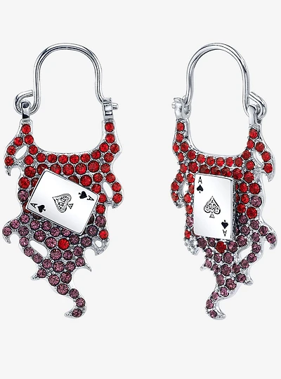 Marvel X Rocklove X-Men Gambit Spinning Card Earrings