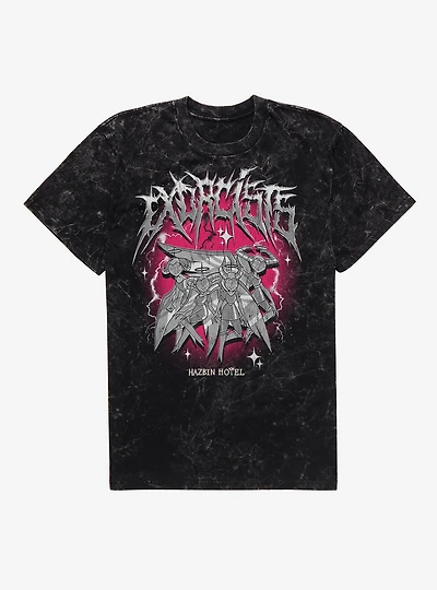 Hazbin Hotel Exorcists Metal Mineral Wash T-Shirt