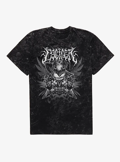 Hazbin Hotel Lucifer Metal Mineral Wash T-Shirt