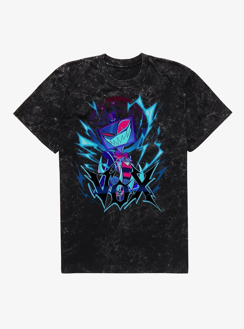 Hazbin Hotel Vox Metal Mineral Wash T-Shirt