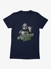 Star Wars The Mandalorian And Grogu Title Logo Womens T-Shirt