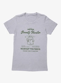 Star Wars The Mandalorian Bounty Hunter Manifest Force Womens T-Shirt