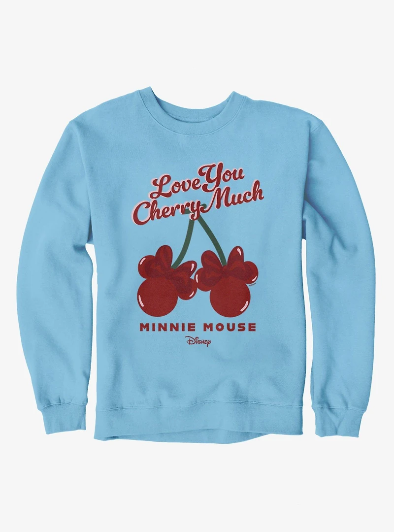 Disney Minnie Mouse Love You Cherry Much Sweatshirt