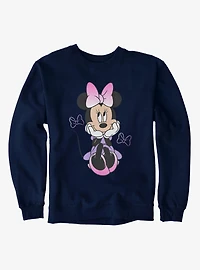 Disney Minnie Mouse Sitting Bow Gradients Sweatshirt