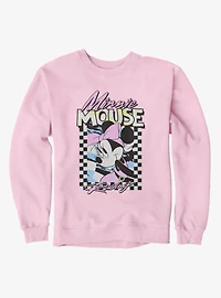 Disney Minnie Mouse Racing Checkered Frame Sweatshirt