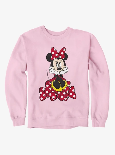 Disney Minnie Mouse Happy Pile Of Bows Sweatshirt
