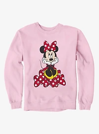 Disney Minnie Mouse Happy Pile Of Bows Sweatshirt