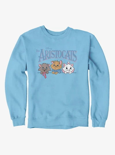 Disney The Aristocats Logo Kitten Face Lineup Sweatshirt