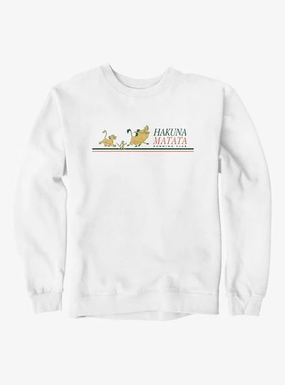 Disney The Lion King Hakuna Matata Running Club Stripes Sweatshirt