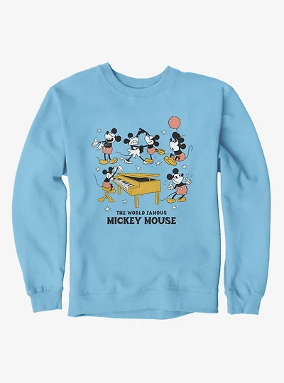 Disney Mickey Mouse The World Famous Vintage Fun Sweatshirt