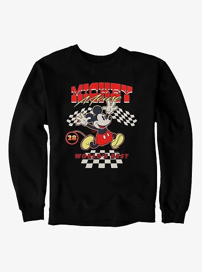 Disney Mickey Mouse World's Best Racer 28 Vintage Sweatshirt