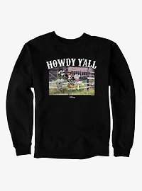 Disney Mickey Mouse Howdy Y'all Fence Post Group Sweatshirt