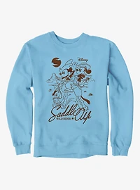 Disney Mickey Mouse Saddle Up Wild Ride Line Art Sweatshirt
