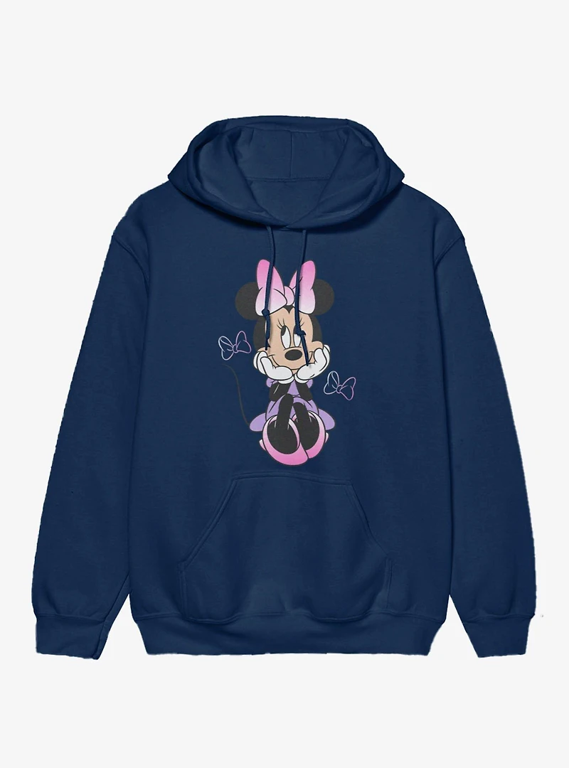 Disney Minnie Mouse Sitting Bow Gradients Hoodie
