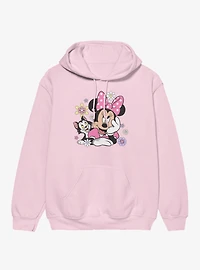 Disney Minnie Mouse Cat Flowers Hoodie