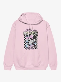 Disney Minnie Mouse Racing Checkered Frame Hoodie