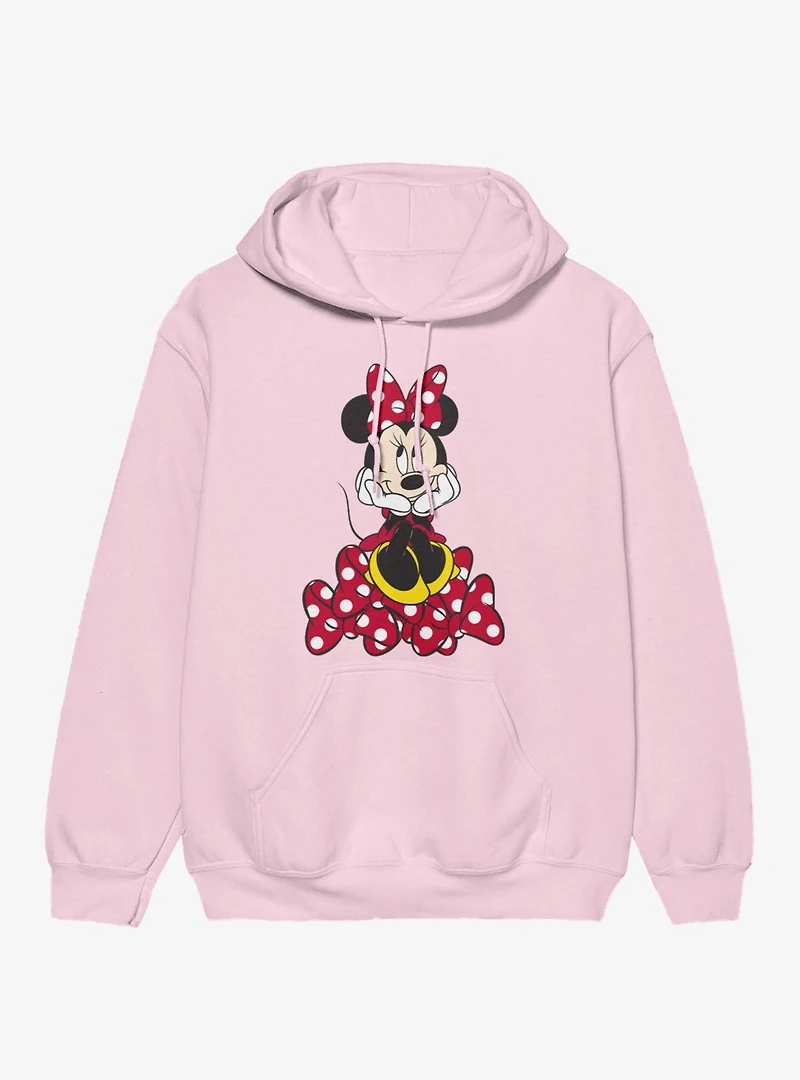 Disney Minnie Mouse Happy Pile Of Bows Hoodie