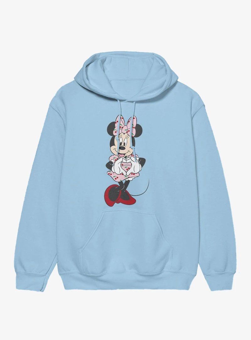 Disney Minnie Mouse Heart Hands Cherry Drop Dress Hoodie