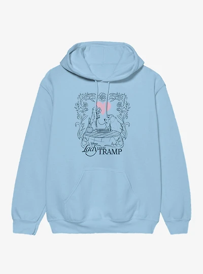 Disney Lady And The Tramp Love Spaghetti Night Hoodie