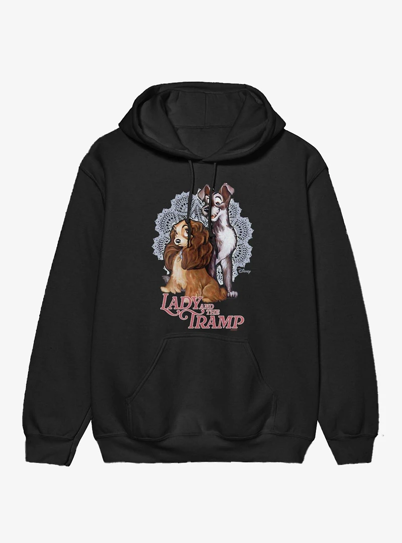 Disney Lady And The Tramp Doily Couple Hoodie