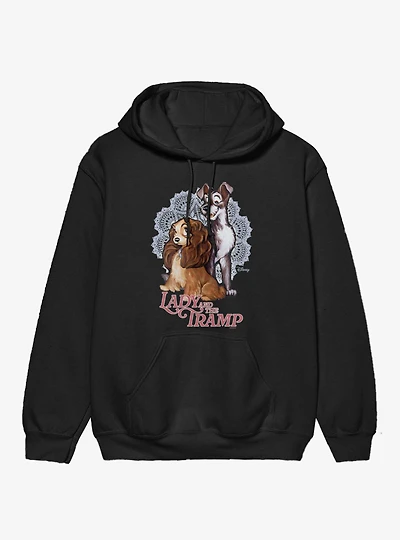 Disney Lady And The Tramp Doily Couple Hoodie